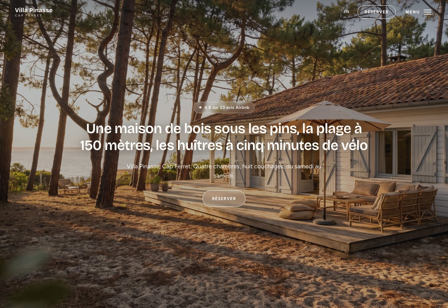 Site de démonstration Villa Pinasse